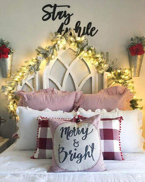 Guirlanda King Flock®  com luzes LED (operada por bateria)