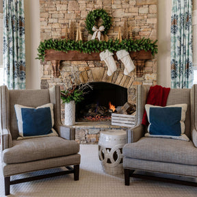 Guirlanda de abeto cipreste com luzes LED brancas quentes (acionadas por tomada)