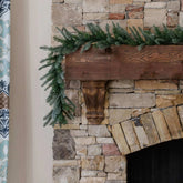 Guirlanda de abeto nobre de com luzes LED brancas quentes (acionada por tomada)