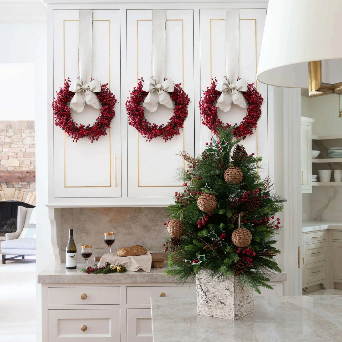 Enfeites de pinha (pacote com 4) | Rei do Natal